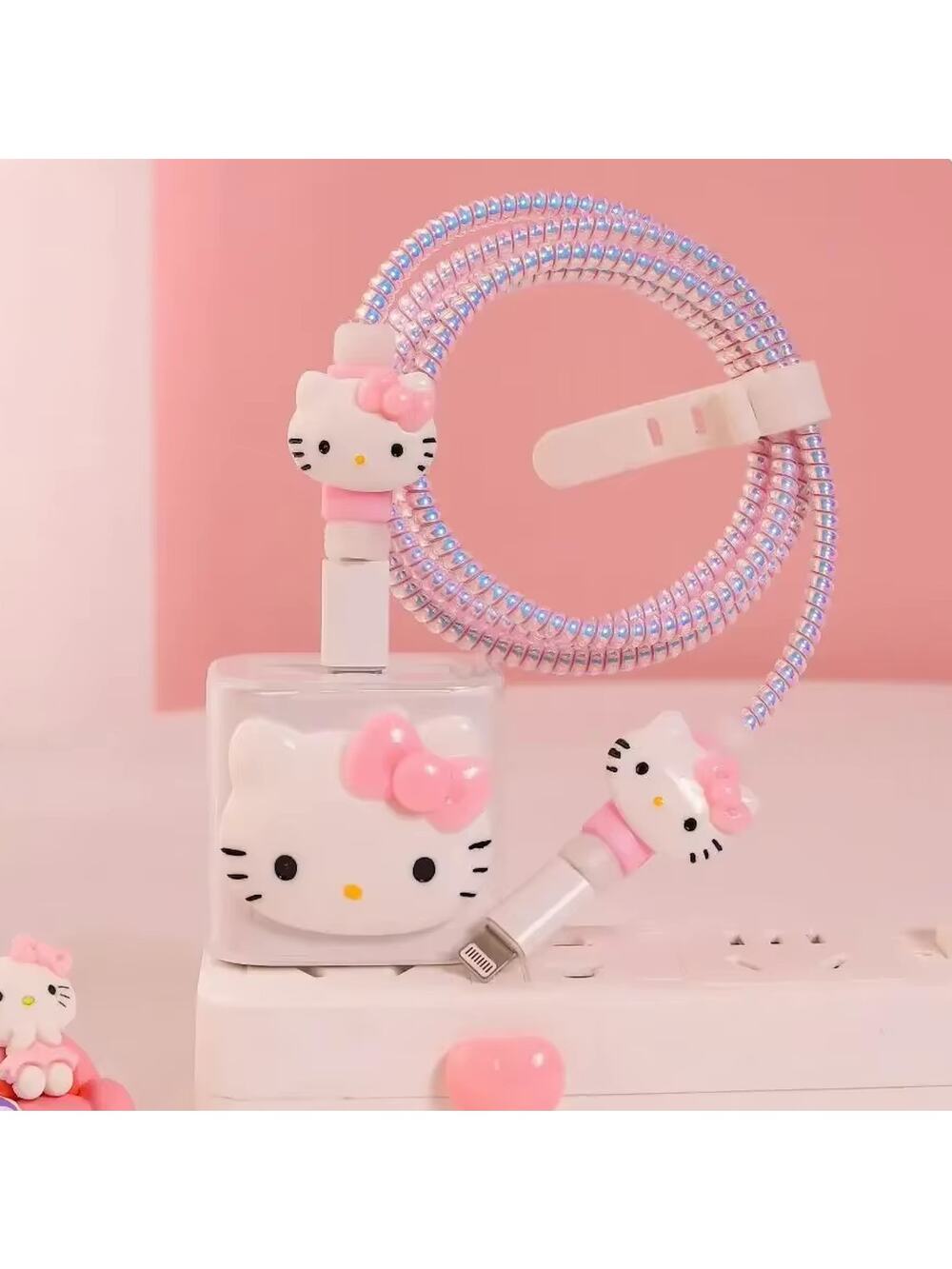 Kitty Cats iPhone Charger Cable Protectors P26